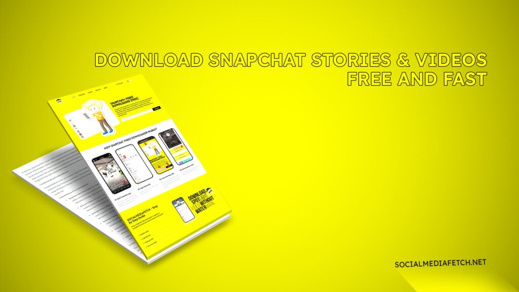 Download Snapchat Stories & Videos Free and Fast